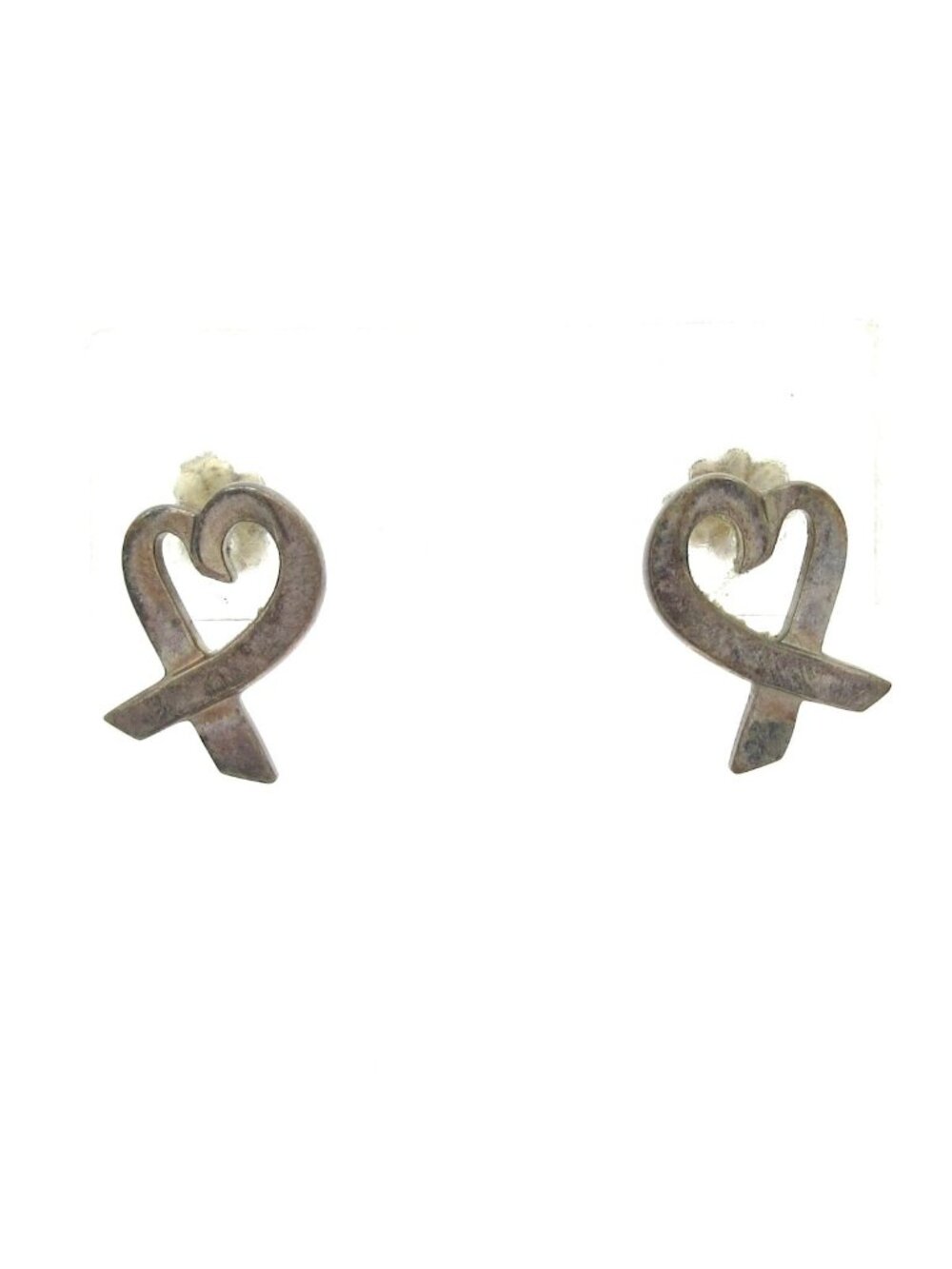 Tiffany & Co Earrings Loving Heart Silver